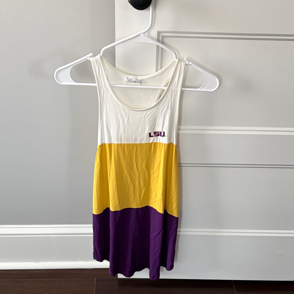 LSU Color Block Tank Top
